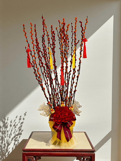 Ascending Prosperity Pussy Willows – Table Flower