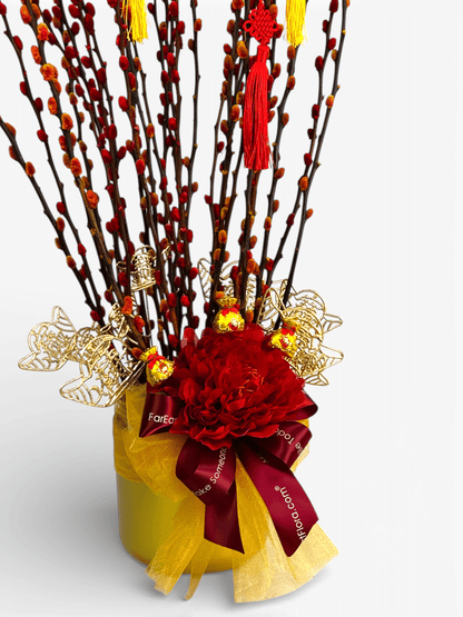 Ascending Prosperity Pussy Willows – Table Flower