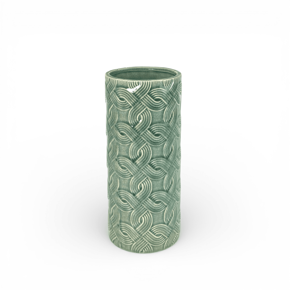 Ceramic With Knot Design - Green