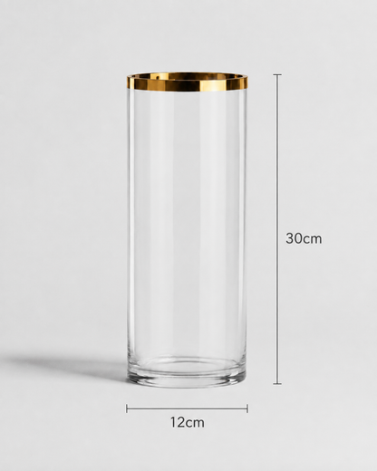 Glass Vase 12cm x 30cm