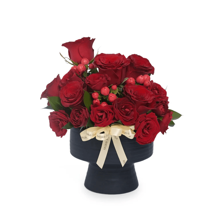Crimson Devotion – Table Flowers