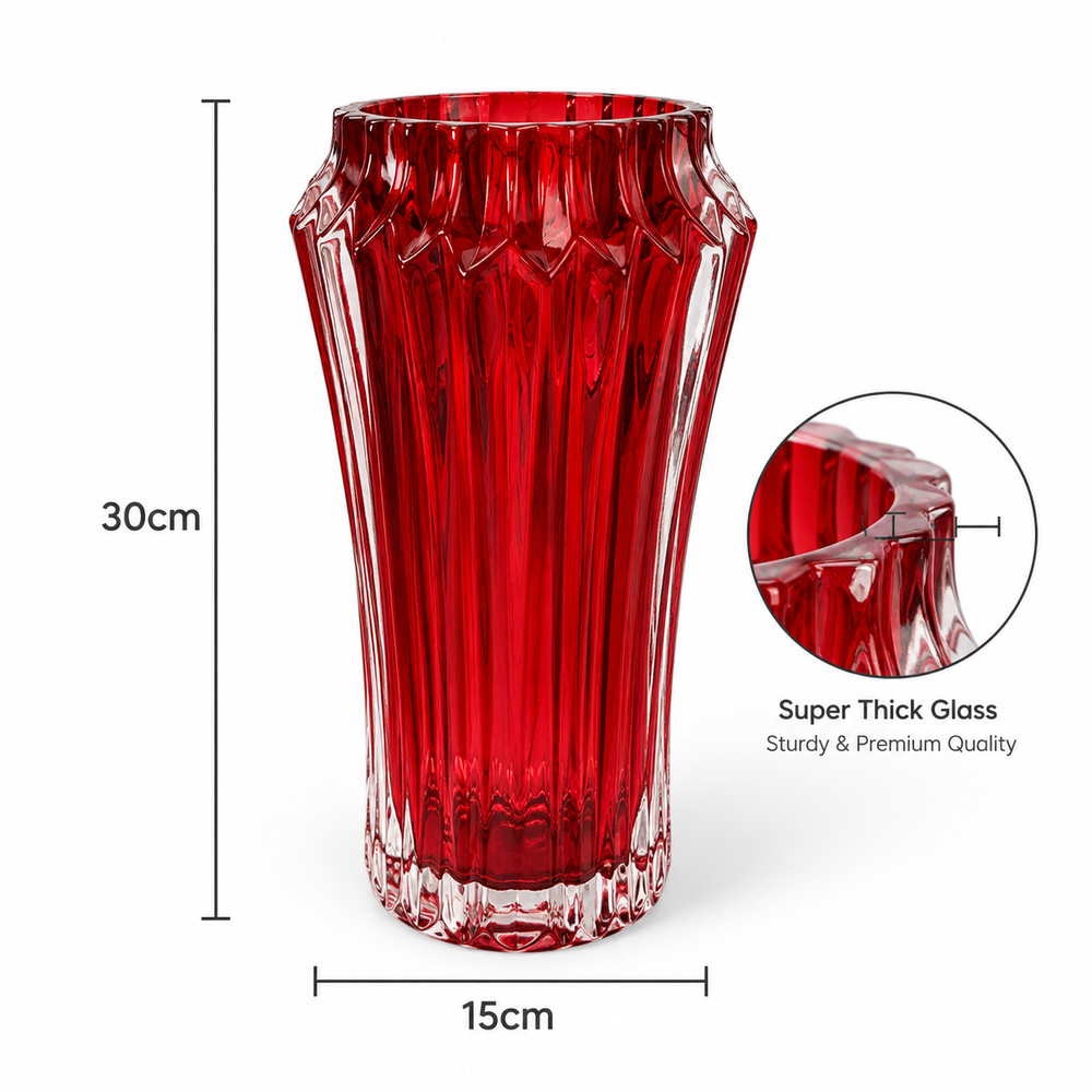 Glass Vase 15X29CM