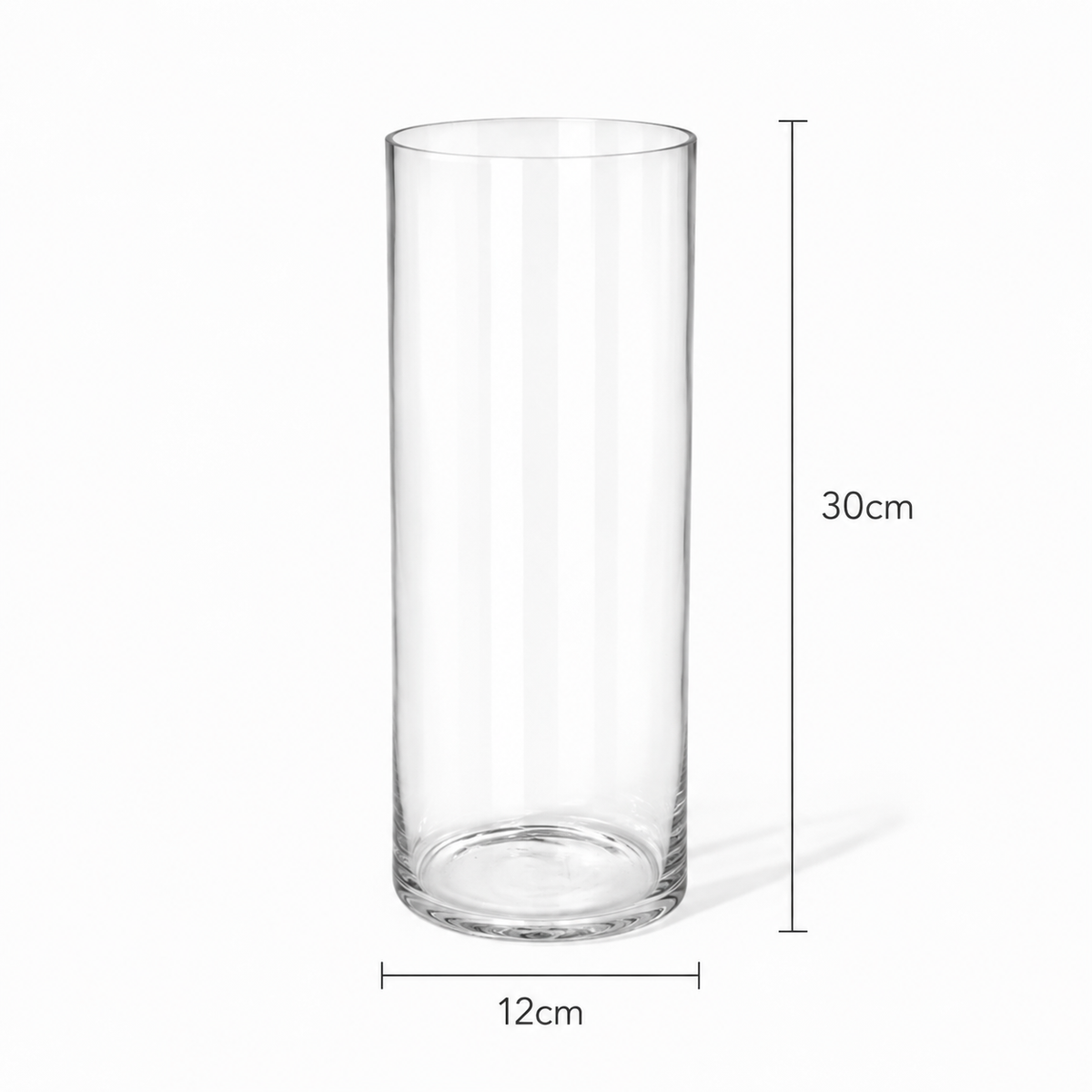 Glass 12cm(D)x 30cm(H)