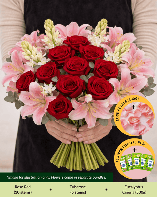 FCMRY03A - Tuberose, Rose, Lily & Rose Petals