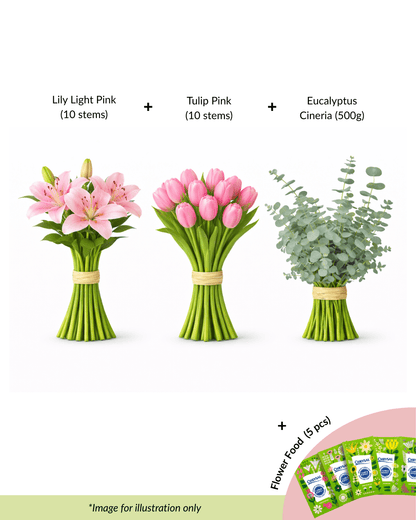 FCMRY09A - Lily, Tulip & Eucalyptus