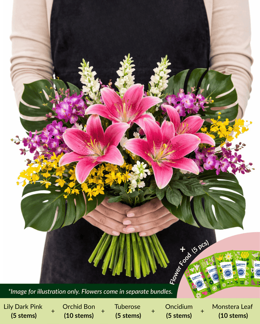 FCMRY10 - Tuberose, Orchids, Lily & Monstera
