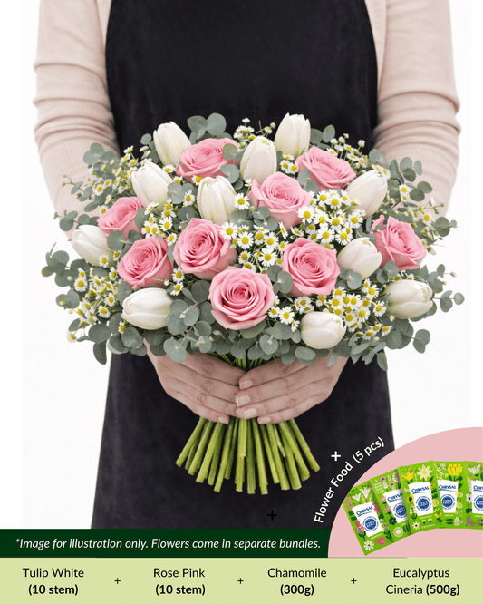 FCMRY12 - Tulip, Rose, Chamomile & Eucalyptus