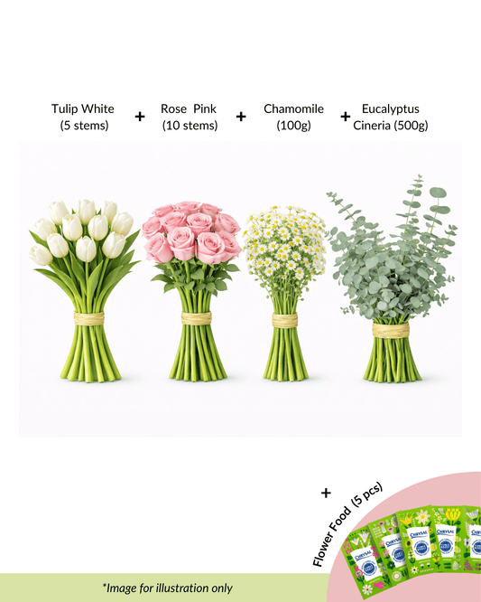 FCMRY12 - Tulip, Rose, Chamomile & Eucalyptus