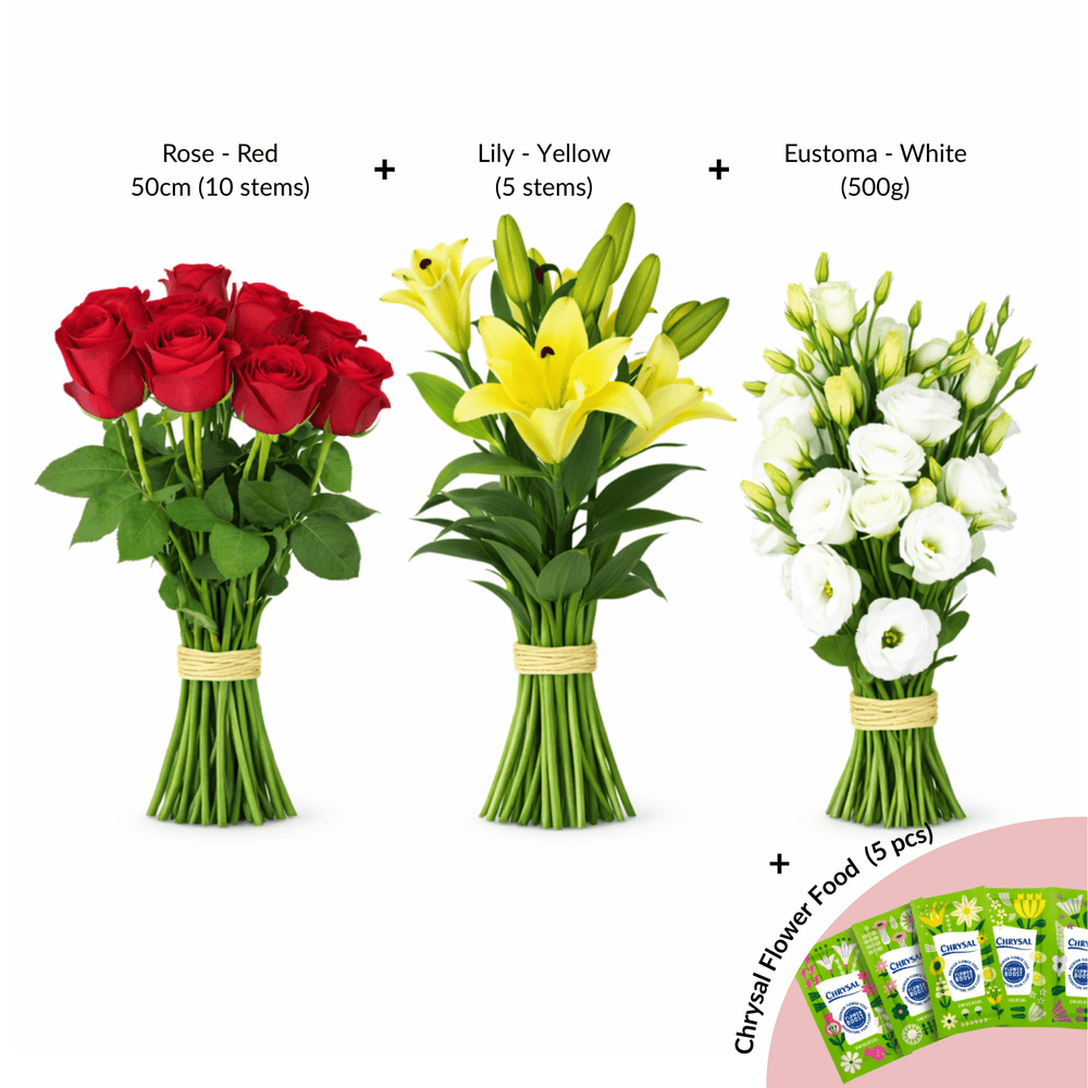 FCMVD06 - Rose, Lily & Eustoma