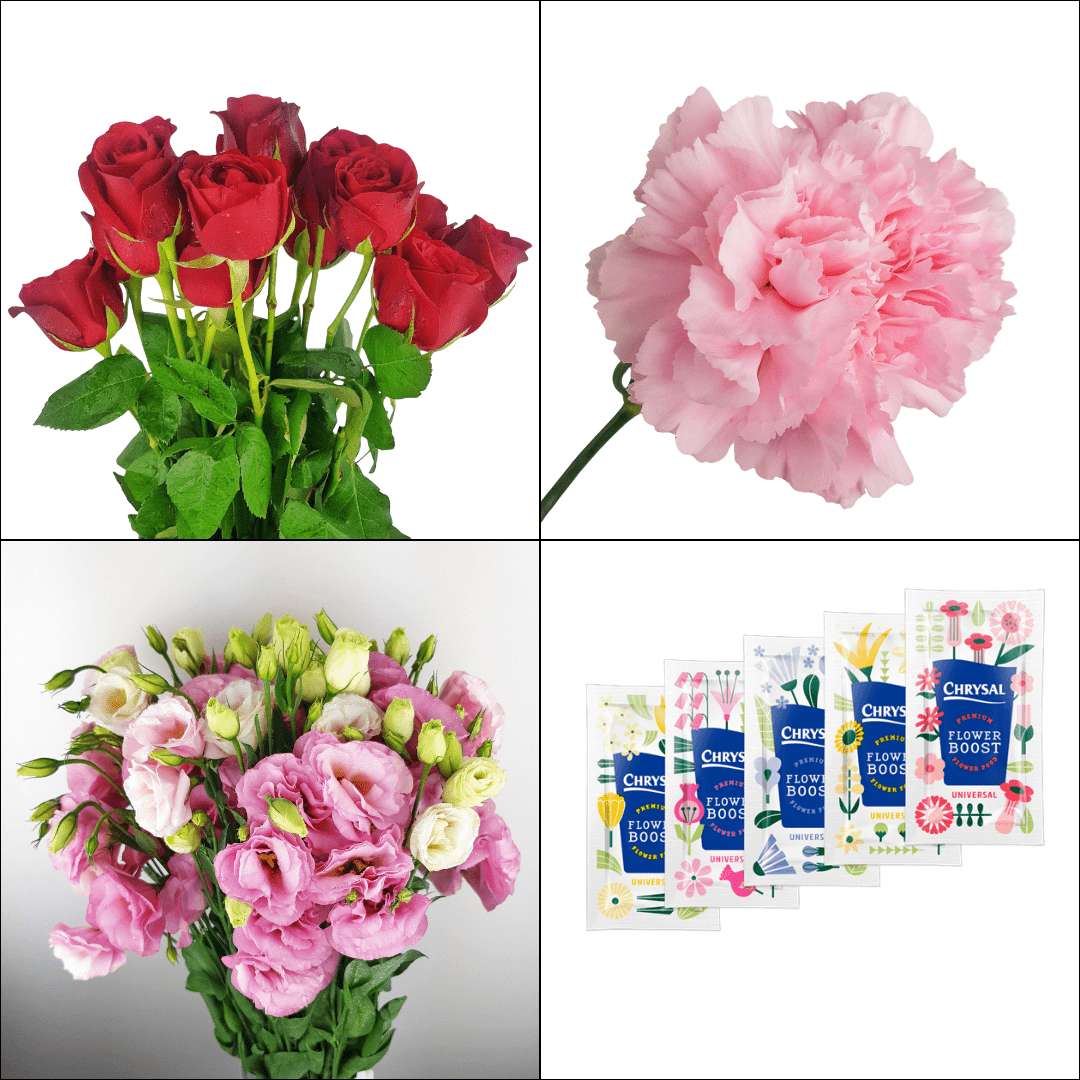 FCMVD08 - Rose, Eustoma & Carnation