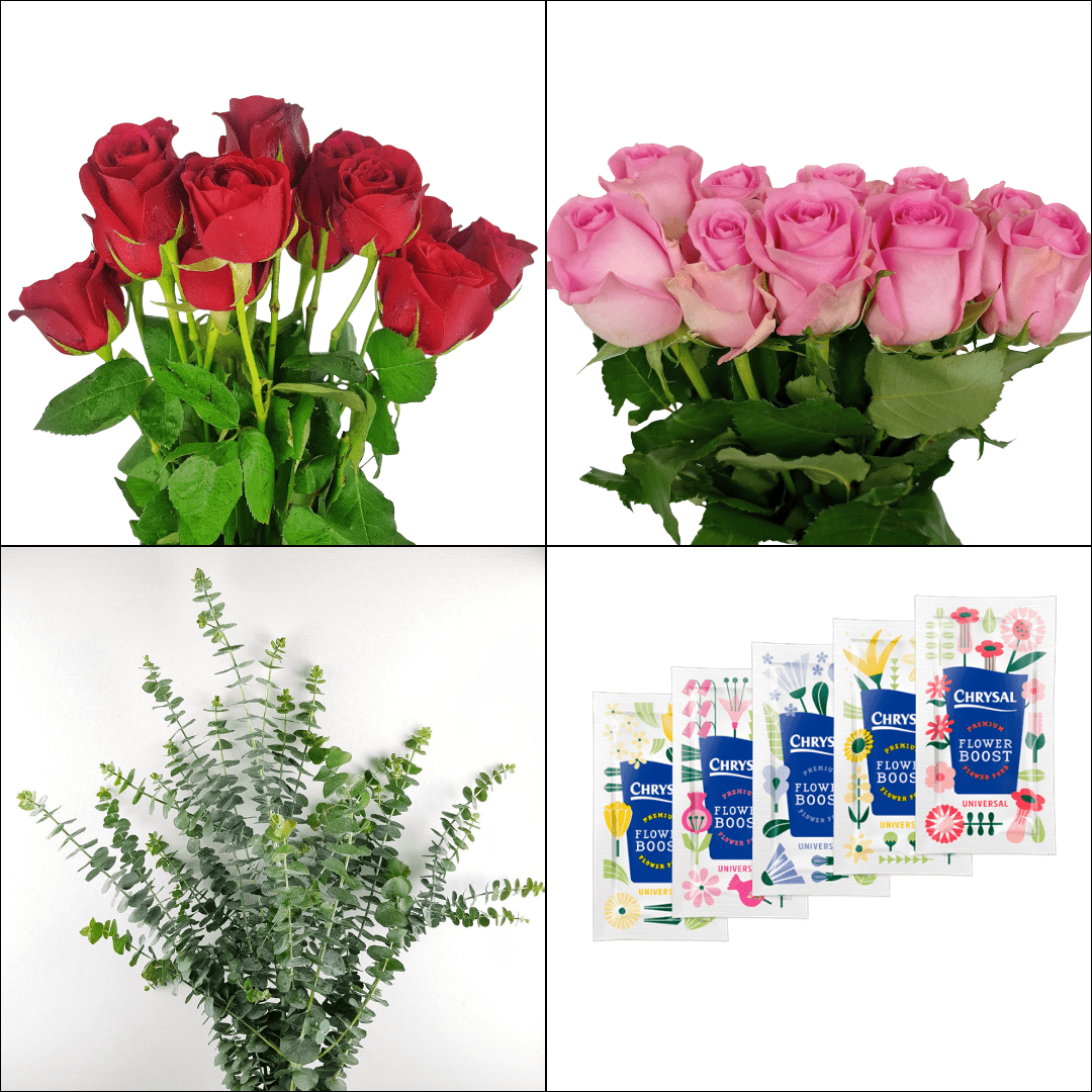 FCMVD09 - Rose Red, Rose Pink & Eucalyptus