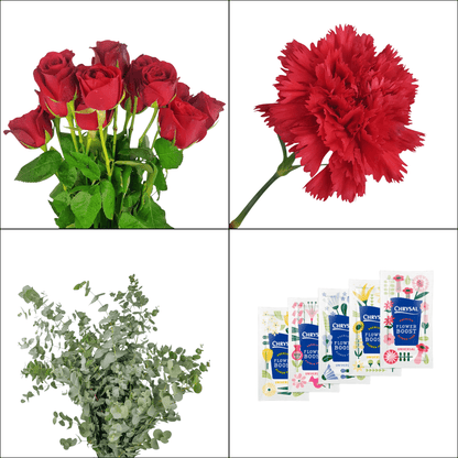 FCMVD16 - Rose, Carnation & Eucalyptus