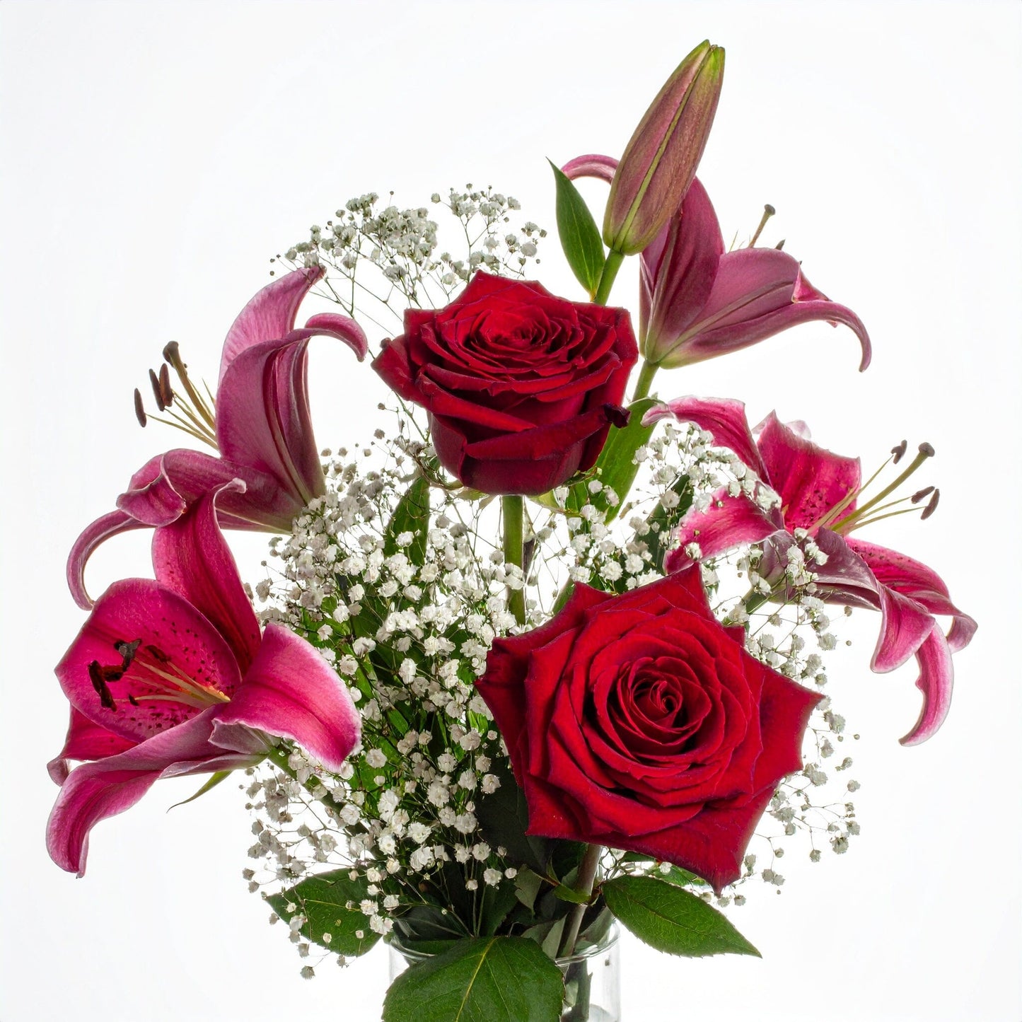 FCMVD04 - Rose, Lilies & Baby's Breath