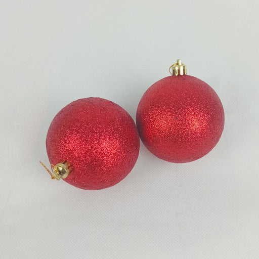 [BUY 1 FREE 1] Christmas Ornaments - Red Ball (2 pcs)