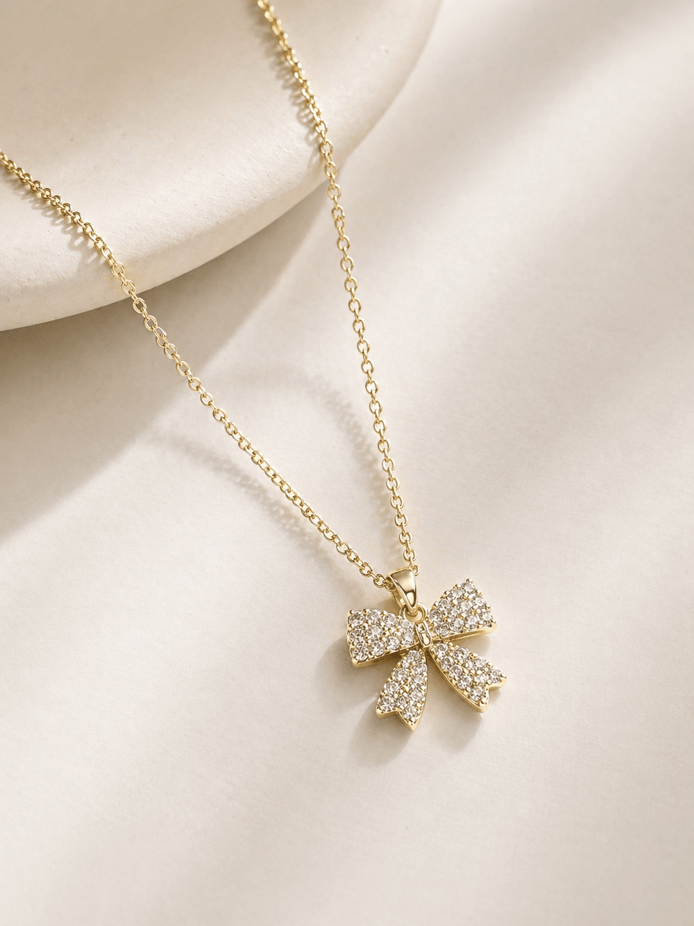 Lumière Bow Necklace (18 - 20cm)