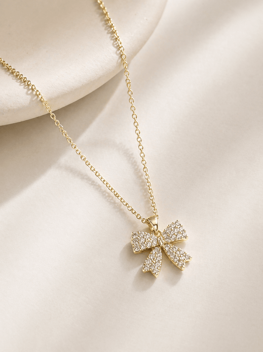 Lumière Bow Necklace (18 - 20cm)