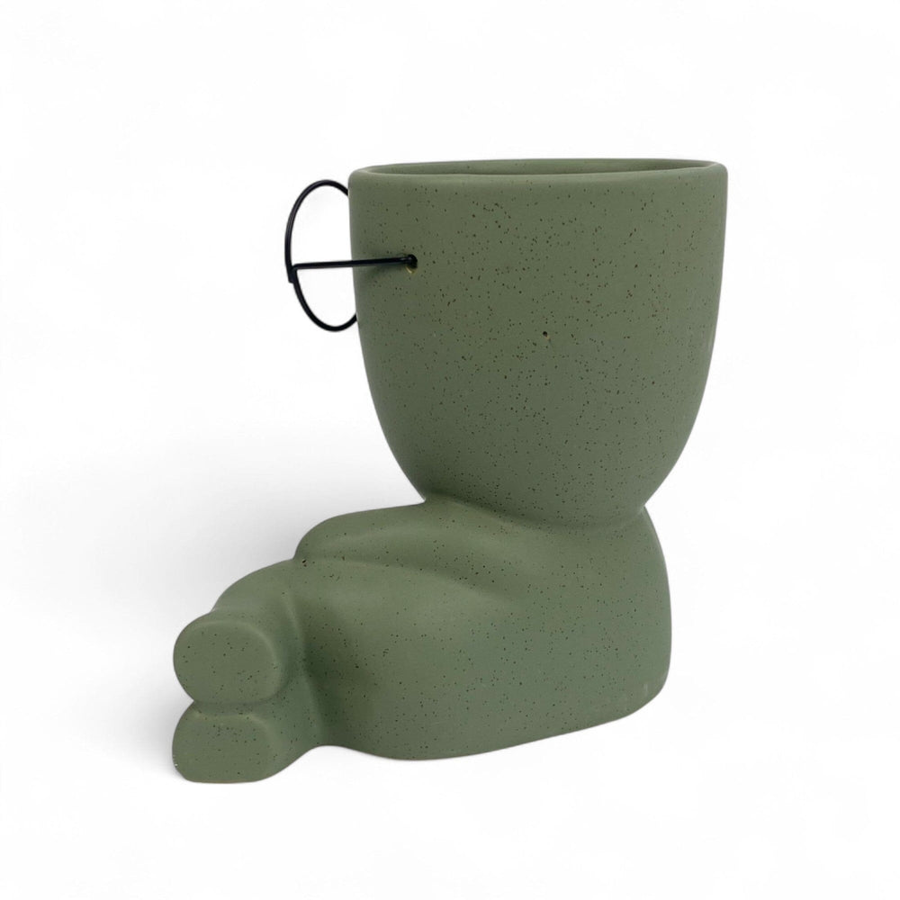 Ceramic Sitting With Glasses 22cm(D)x19cm(H)