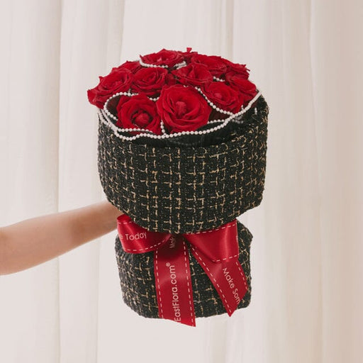MYPG07 - Classy Tweed (Red/Black) – Flower Bouquet