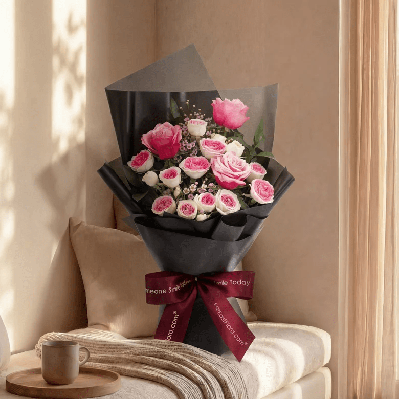 Midnight Blush - Flower Bouquet