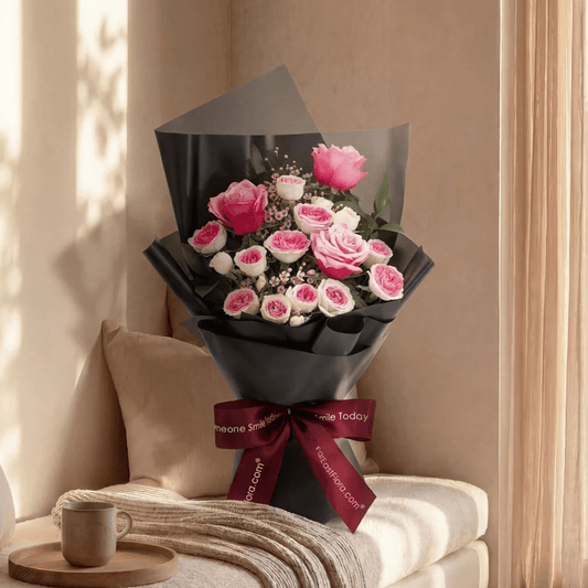 Midnight Blush - Flower Bouquet