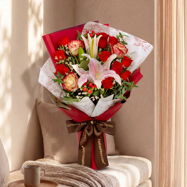 Bordeaux Bloom - Flower Bouquet