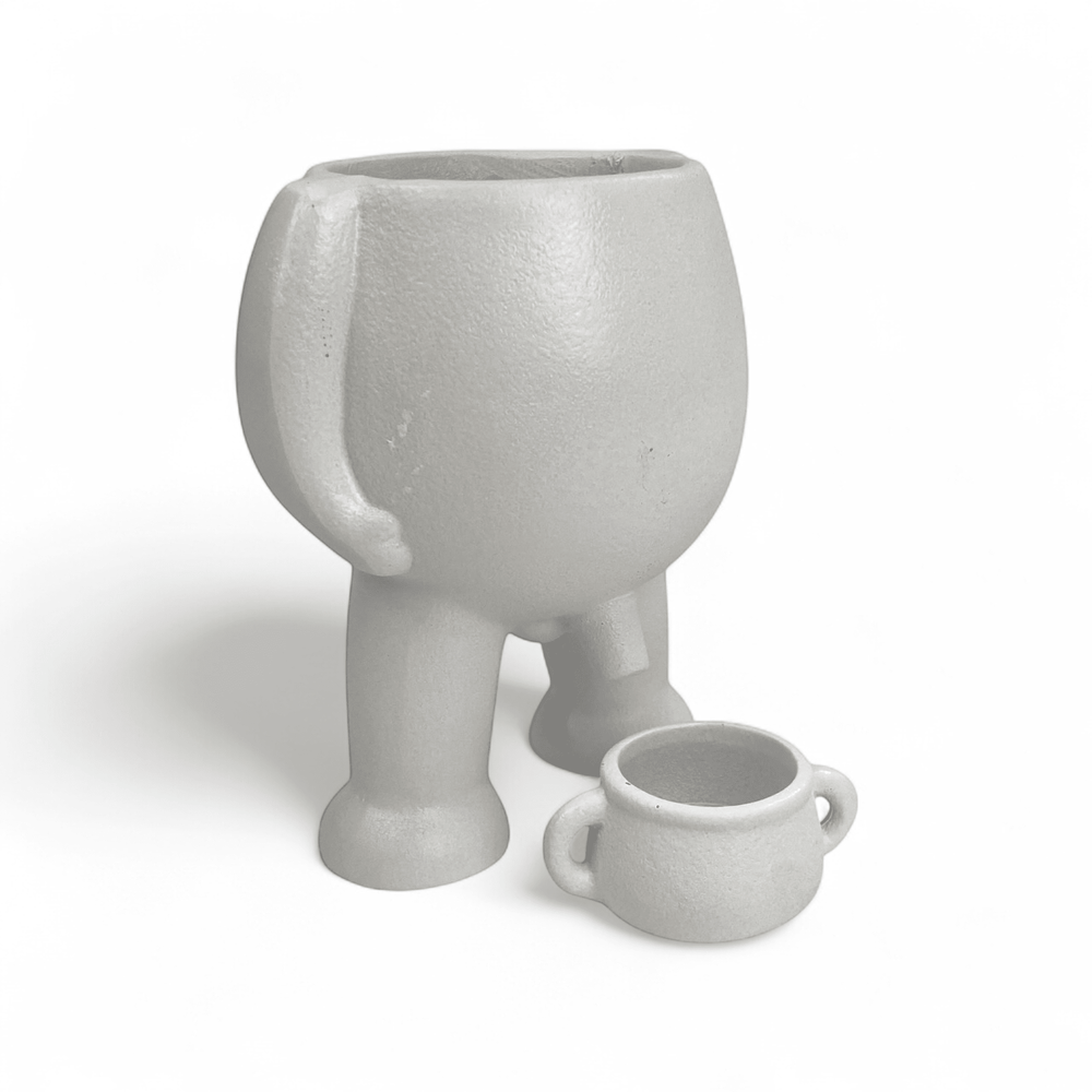 Resin Flower Pot 10.5cm(D) x 13cm(H)