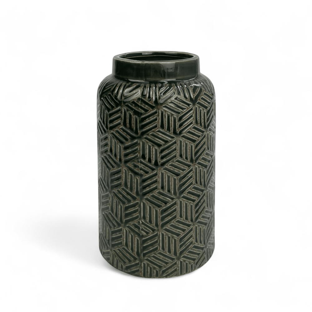 Ceramic With Pattern 11.3cm(D) x 21cm(H)