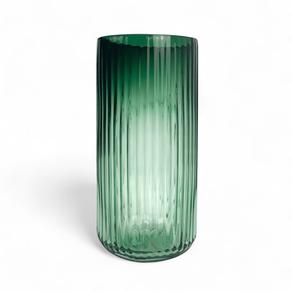 Green Glass With Base 11.5cm(D)x 25cm(H)