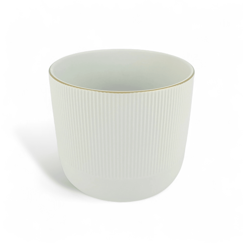 Ceramic Vase - Light Grey (⌀16.5cm x 15.5cm)