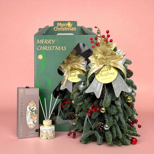 Mini Christmas Tree with Decoration (40cm) Reed Diffuser Gift Set