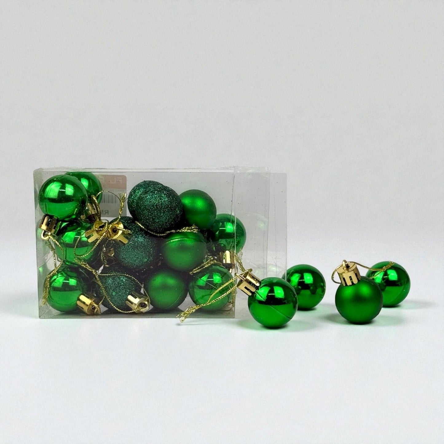Christmas Ball 3cm Ornaments - Green (24 pcs)