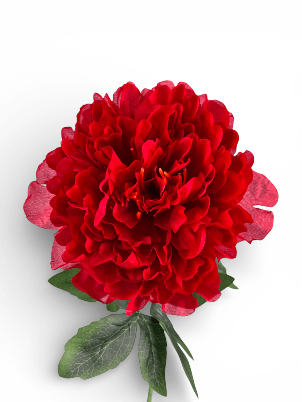 Artificial Peony - Red (1 Stem)
