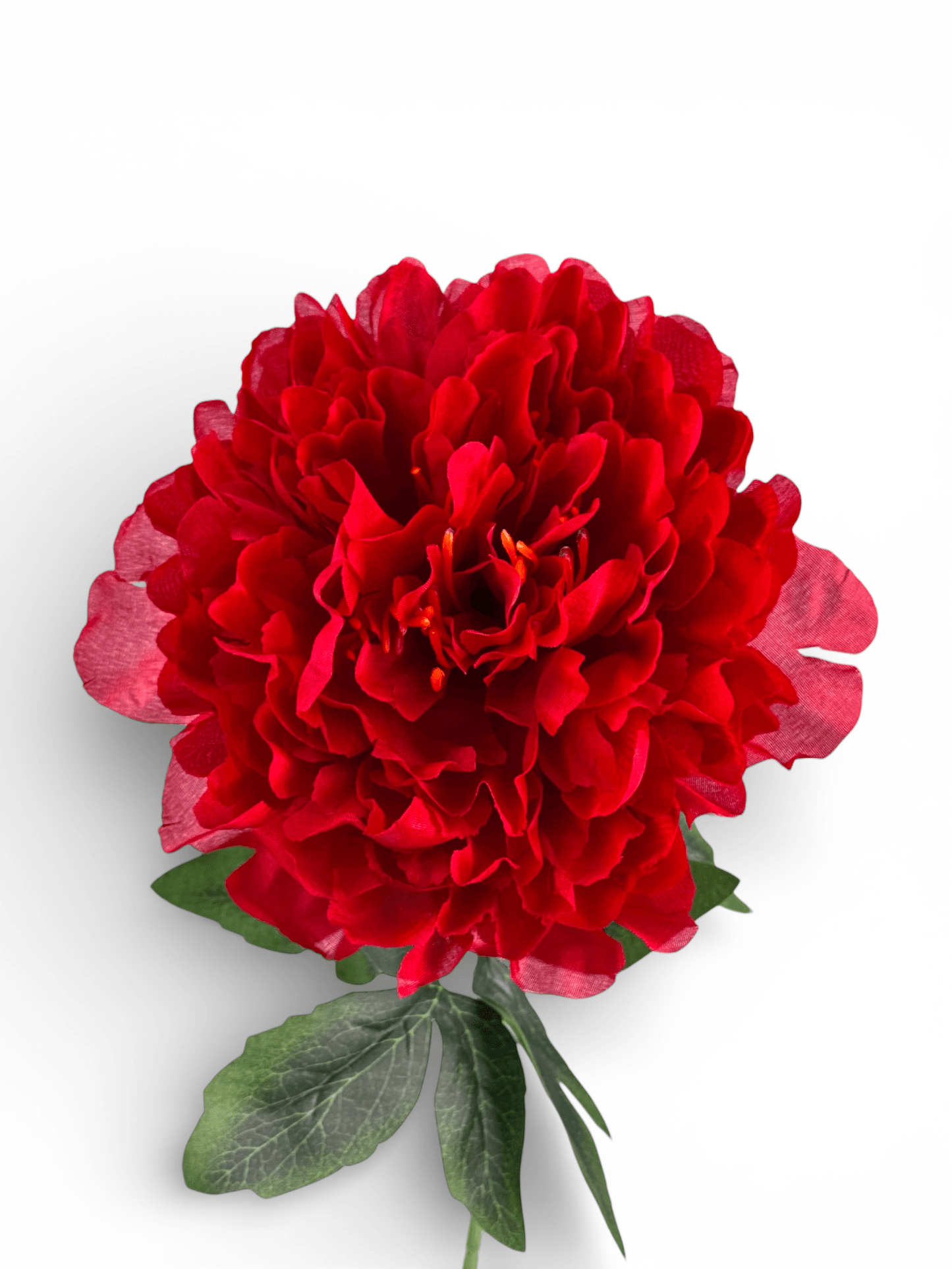 Artificial Peony - Red (1 Stem)