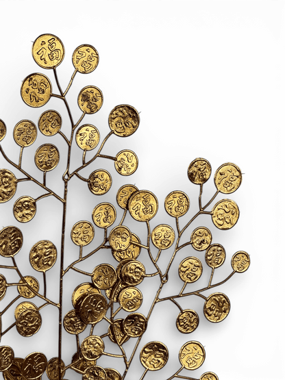 Artificial Gold Coins Leaf