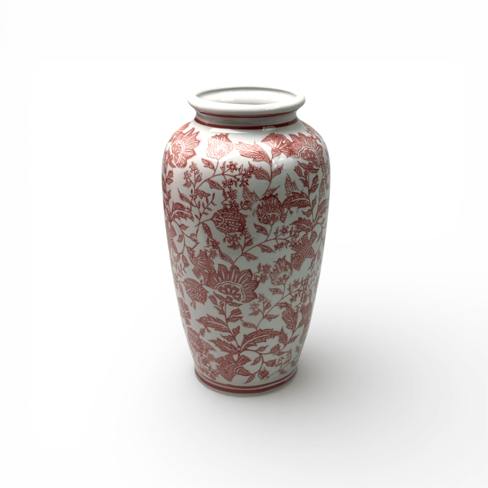 Porcelain with Pink Flower Motif