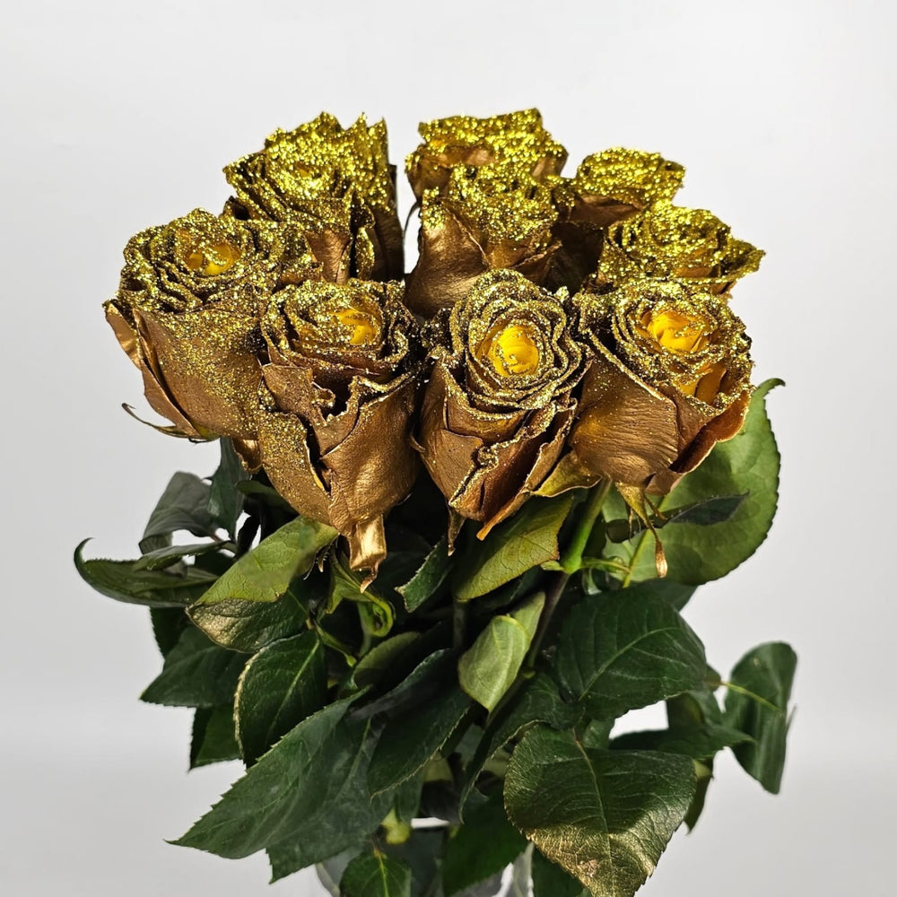 Rose Painted 50cm - Gold Party
