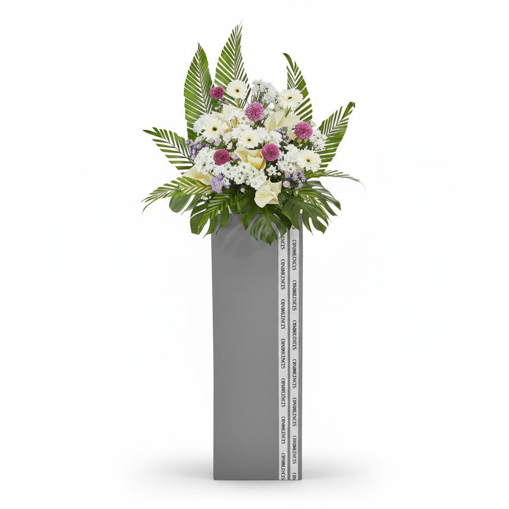 Sympathy Flower Stand – Serenity Blooms