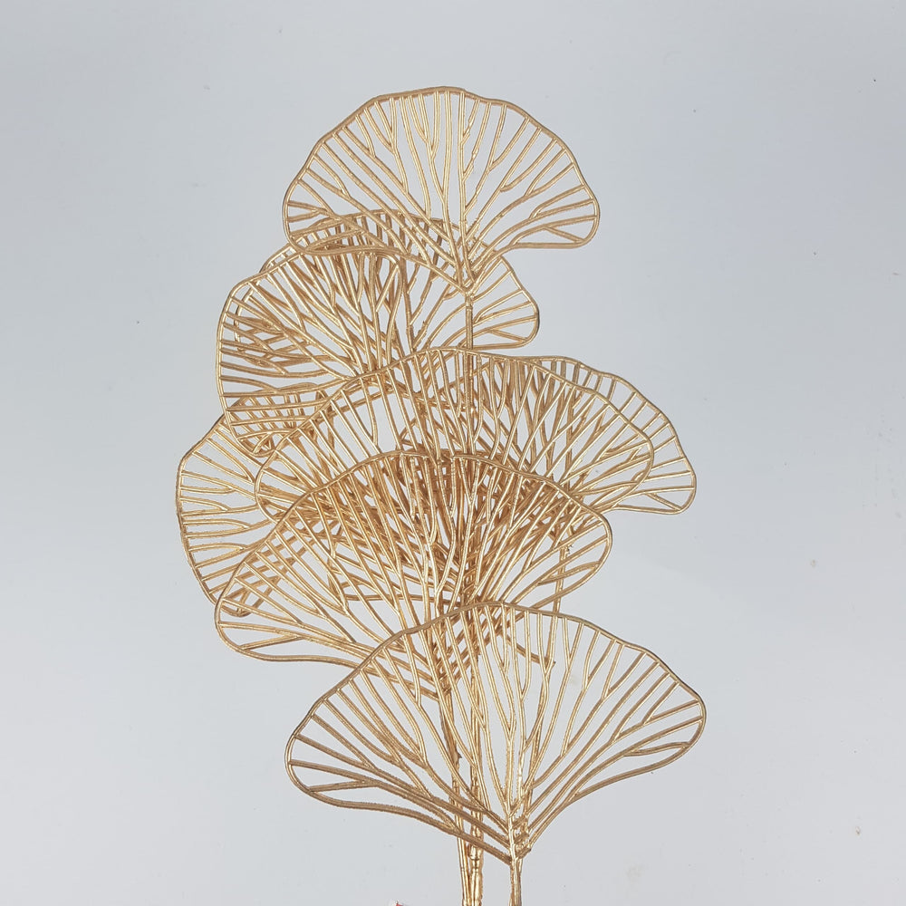 Artificial Ginkgo Golden Fan Leaf