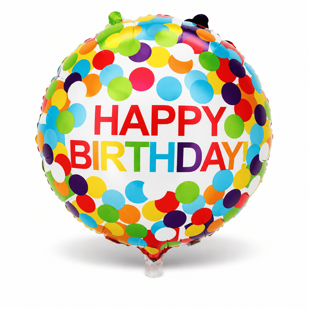 Colourful Confetti “Happy Birthday” Foil Balloon