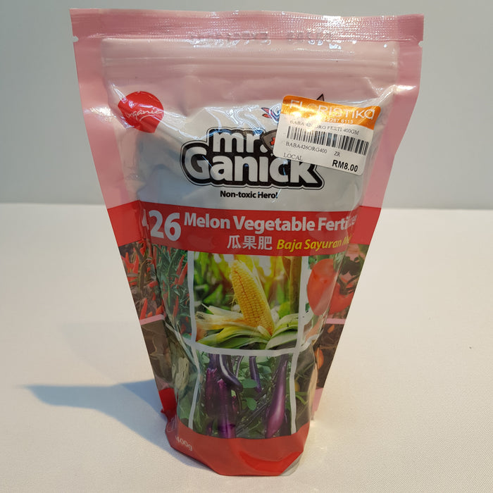 Mr Ganick 426 Organic Melon Vegetable Fertilizer (400G)