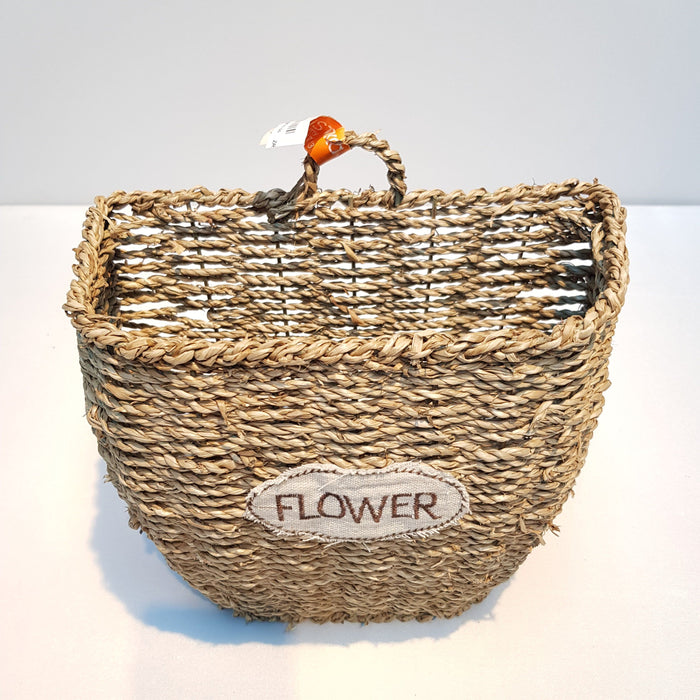 Rectangle Flower Basket B (Imported) - Natural Brown