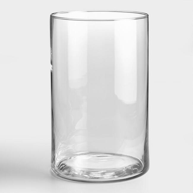 Glass Round Vase (⌀10cm x H25cm)