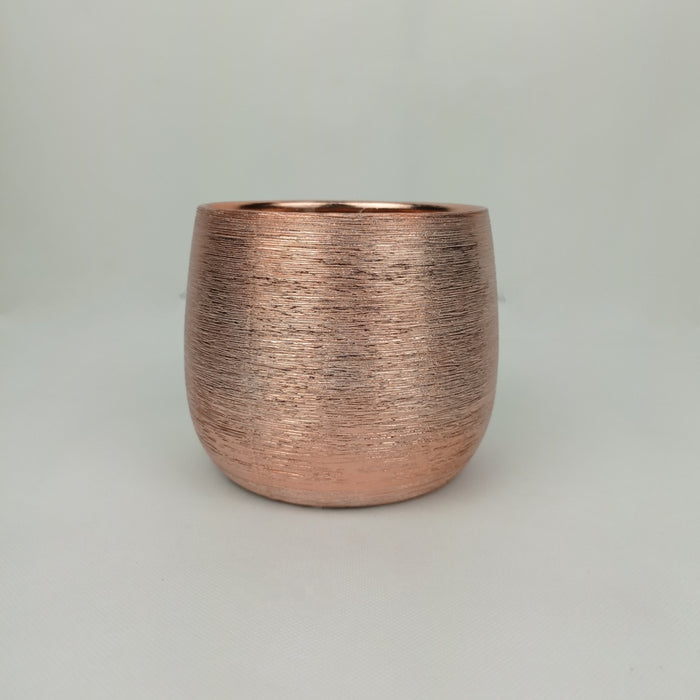 Ceramic Round Vase (Imported) - Rose Gold