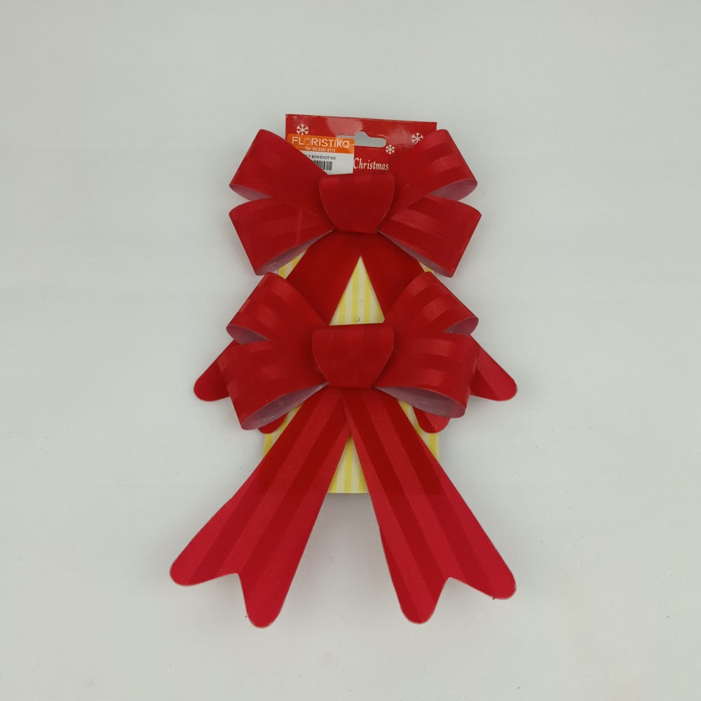 [BUY 1 FREE 1] Butterfly Bowknot 002 Ribbon - Red (2 pcs)