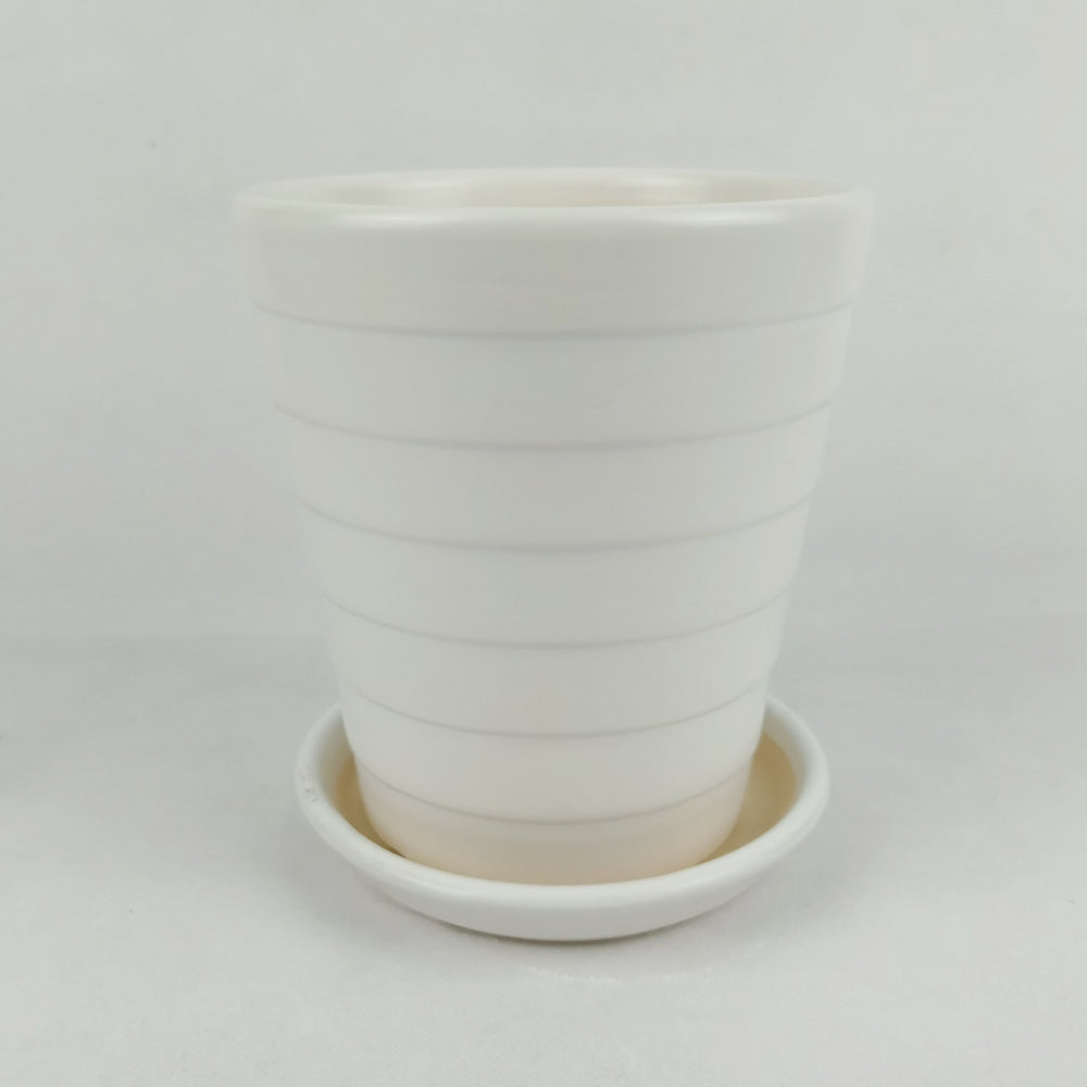 Ceramic Pot XS1002-YB M - White