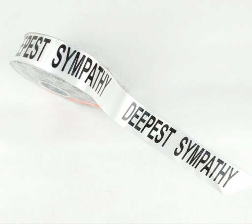 Plastic Ribbon Deepest Sympathy - Silver