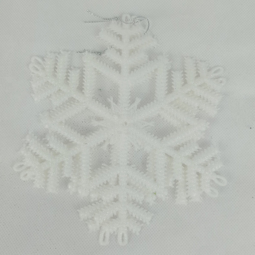 [BUY 1 FREE 1] Xmas Deco 015 Snowflake - White 2 pcs