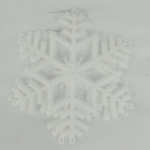 [BUY 1 FREE 1] Xmas Deco 015 Snowflake - White 2 pcs