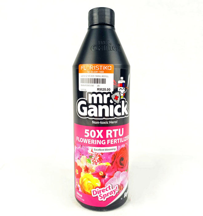 Mr Ganick 50X Flowering Fertilizer Ready To Use Refill Bottle (500ML)