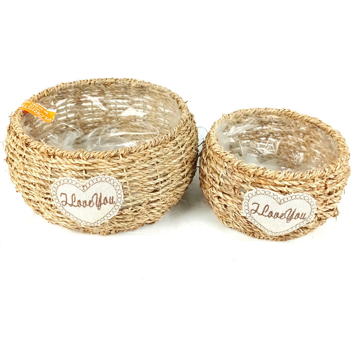 Rattan Basket 001 Medium (Imported) - Natural Brown